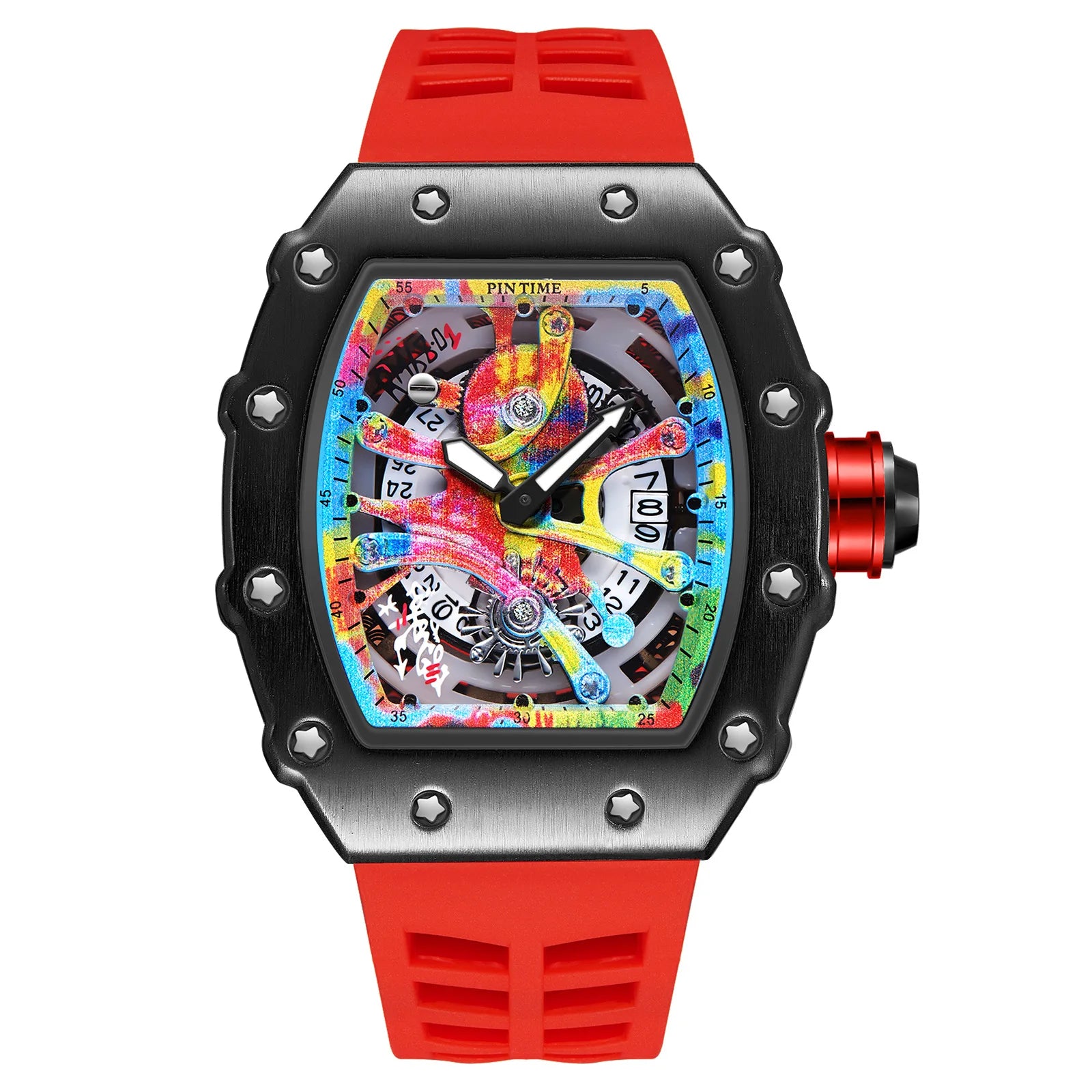 Kronix Presents: Transparent Tonneau Skeleton Quartz Watch
