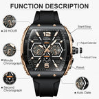 Kronix Presents: LIGE Vortex Chrono Quartz Watch