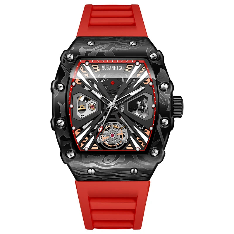 Kronix Presents: Musanfigo Transparent Skeleton Automatic Watch