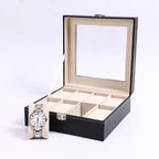 Kronix Presents: Dustproof Leather Watch Box (2‑12 slots)