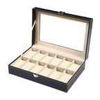 Kronix Presents: Dustproof Leather Watch Box (2‑12 slots)