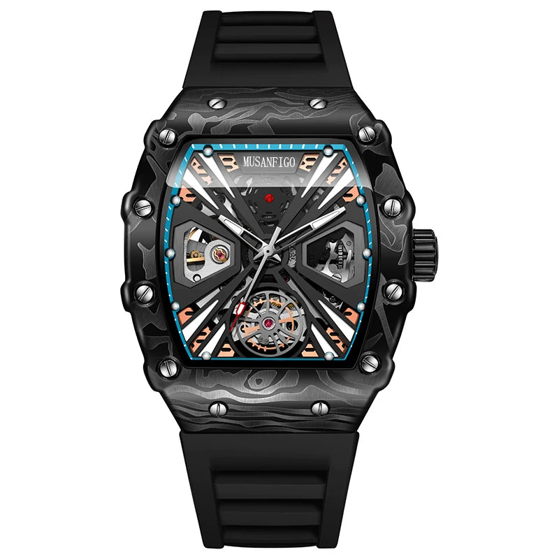 Kronix Presents: Musanfigo Transparent Skeleton Automatic Watch