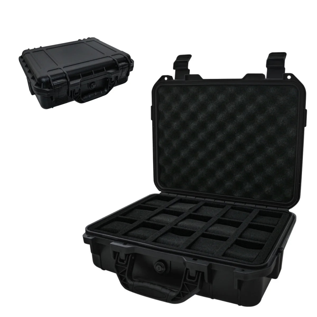 Kronix Presents: Waterproof  Security Briefcase Collector’s Watch Vault (8/15 Slots)