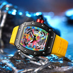 Kronix Presents: Transparent Tonneau Skeleton Quartz Watch