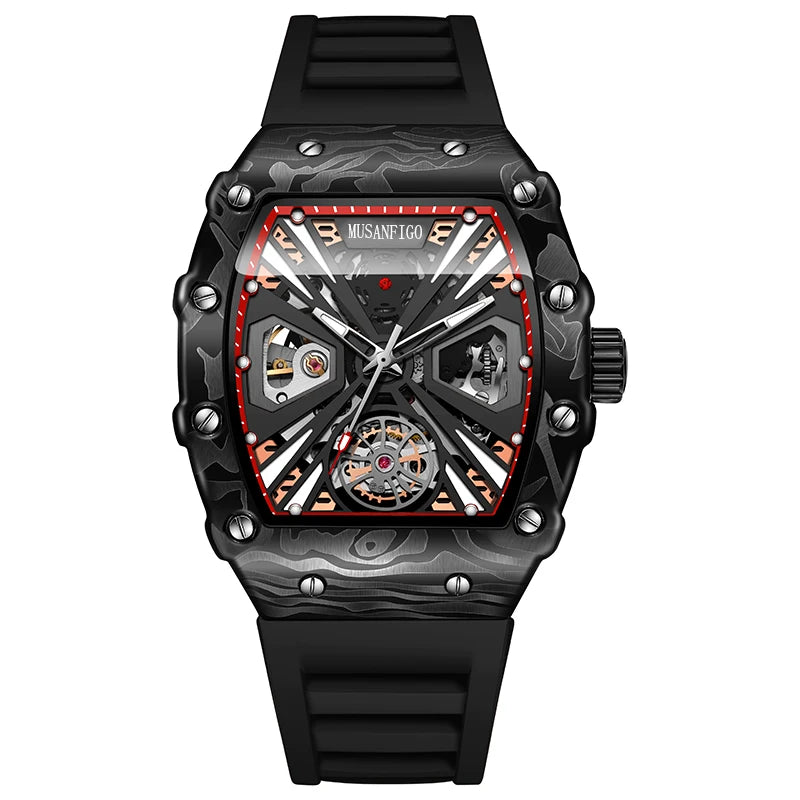 Kronix Presents: Musanfigo Transparent Skeleton Automatic Watch