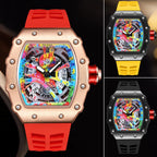 Kronix Presents: Transparent Tonneau Skeleton Quartz Watch