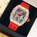 Kronix Presents: Transparent Tonneau Skeleton Quartz Watch