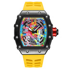 Kronix Presents: Transparent Tonneau Skeleton Quartz Watch