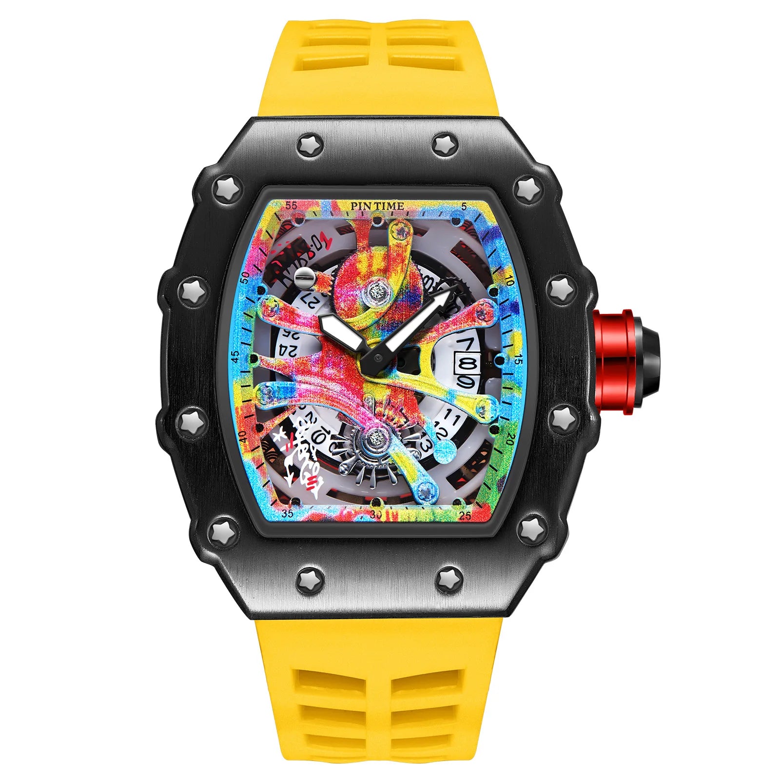 Kronix Presents: Transparent Tonneau Skeleton Quartz Watch
